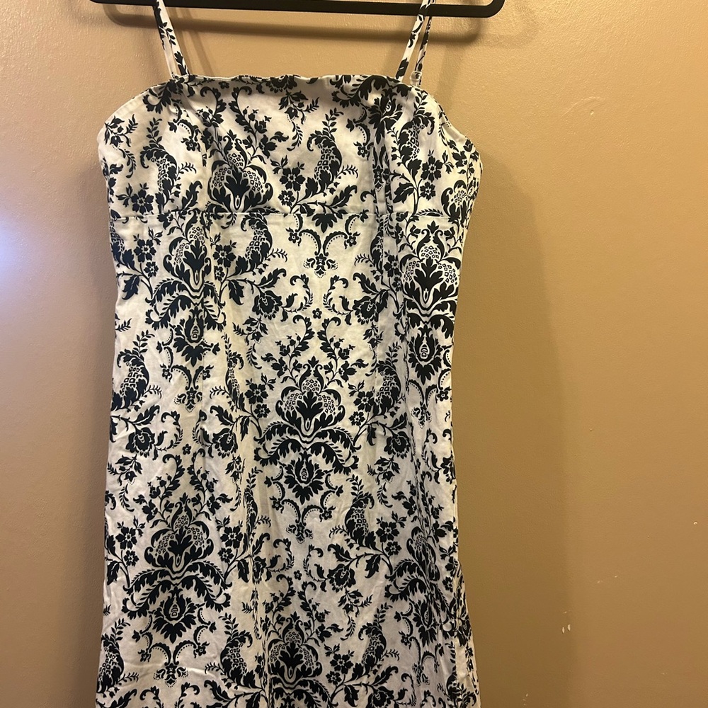 Studio Y Black and White Slip Dress Sleeveless Mini